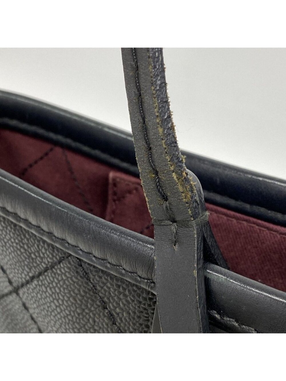 Chanel Tote Caviar Leather Black Silver - Picture 9 of 10